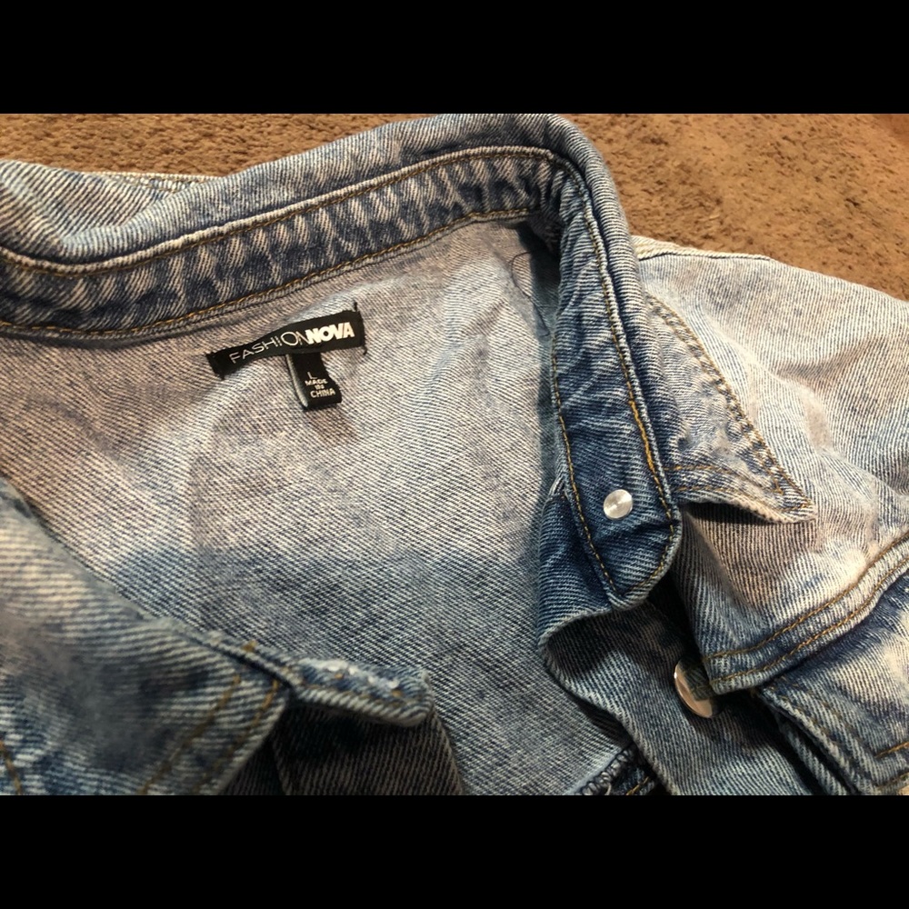 A jean jacket size Large